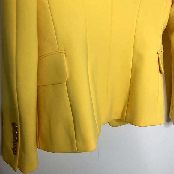 KOBI HALPERIN Dylan One-Button Tailored Jacket In Canary Yellow Womens Size XS - Picture 9 of 15